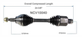 RHF/LHF CV Shaft, Ram 1500 DS